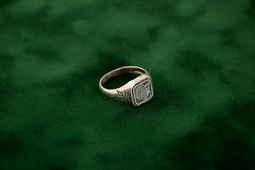 Handmade ring designer ring for men silver accessory gift for men unusual gift - MADEheart.com