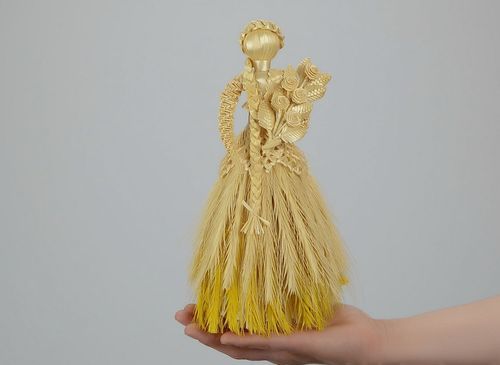 Boneca feita de palha Slobozhanochka - MADEheart.com