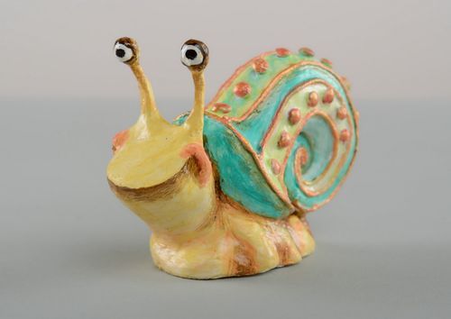Statuette Blue snail  - MADEheart.com