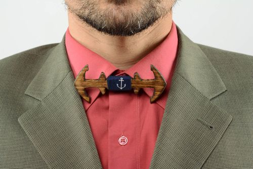 Bow tie in the shape of an anchor  - MADEheart.com