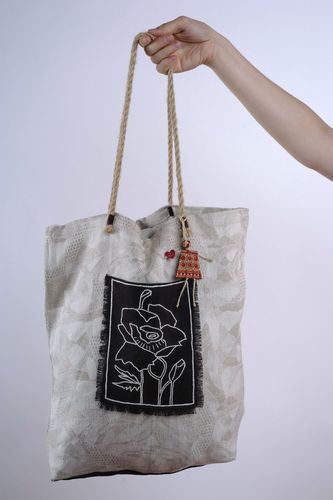 Льняная сумка для стильных девушек - MADEheart.com