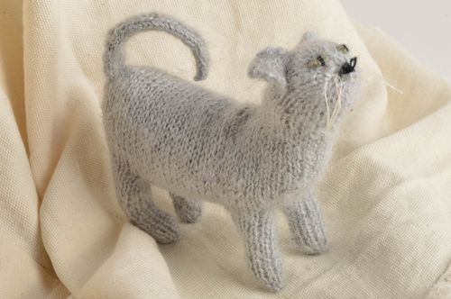 Unusual handmade soft toy knitted toy handmade gifts decorative use only - MADEheart.com