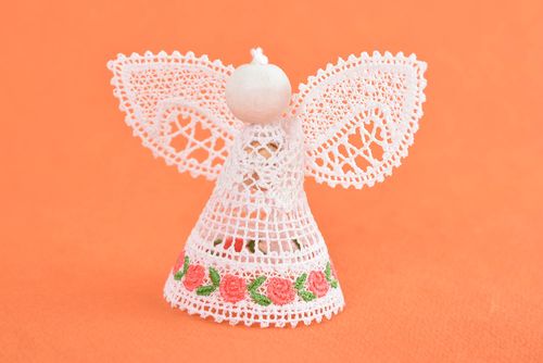 Ange décoratif fait main Jouet à suspendre  blanche murale Décoration chambre - MADEheart.com
