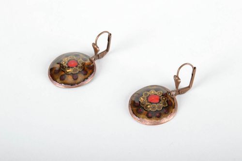 Round earrings Flower - MADEheart.com