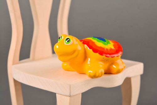 Handgefertigt Figur aus Gips Designer Geschenk Tischdeko Idee Schildkröte - MADEheart.com