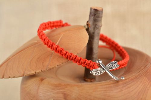 Pulsera de cordón encerado hecha a mano bisutería fina regalo para amiga  - MADEheart.com