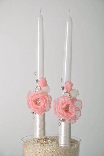 A pair of wedding candles - MADEheart.com