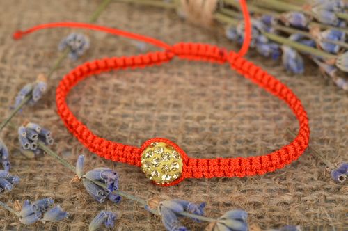 Unusual handmade braided friendship bracelet textile bracelet gifts for her - MADEheart.com