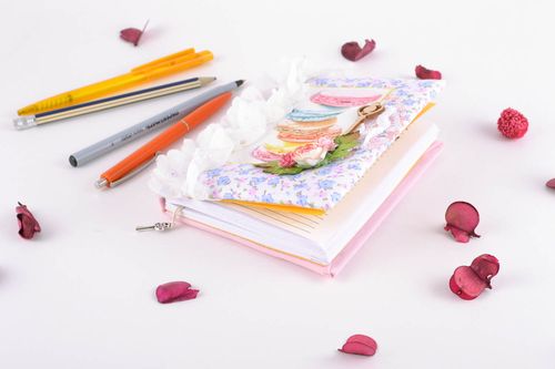 Handmade notebook with fabric cover - MADEheart.com