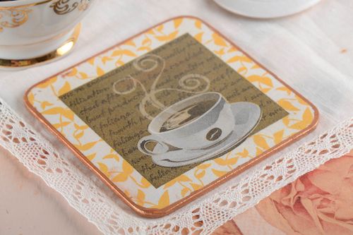 Untersetzer für Tassen handmade Untersetzer für Gläser Geschenk für Frau  - MADEheart.com