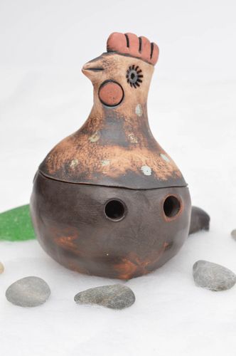 Handmade clay whistle ceramic whistle folk musical instruments clay figurine - MADEheart.com