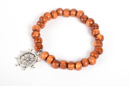 Handmade beautiful bracelet designer jewelry stylish wooden accessories - MADEheart.com