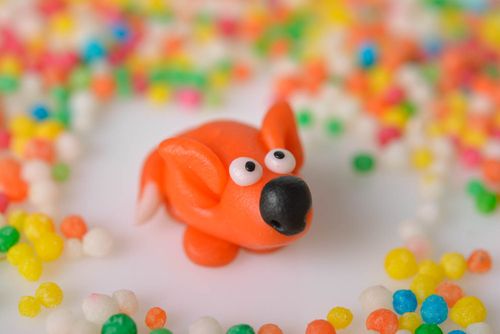 Handmade ceramic figurine unusual interior decor designer cute statuette - MADEheart.com