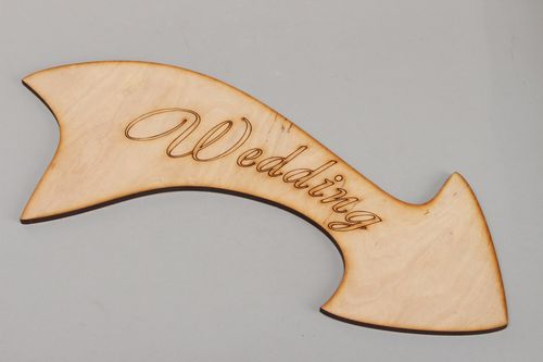 Flèche en bois à décorer faite main - MADEheart.com