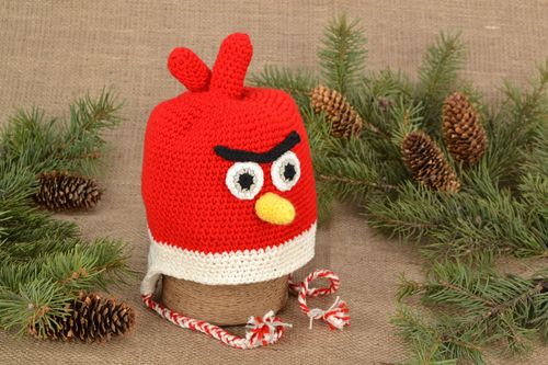 Crochet childrens hat Bird - MADEheart.com