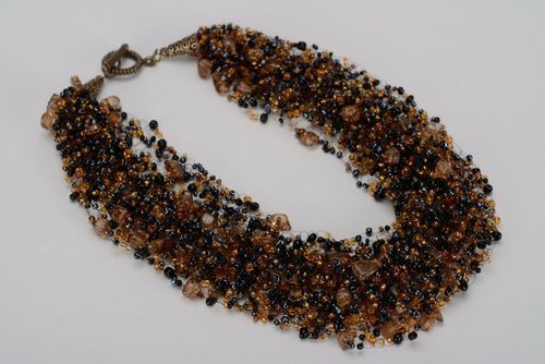 Handmade bead airy-necklace  - MADEheart.com