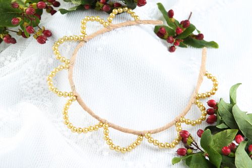 Diadema para el pelo artesanal corona para el cabello detalle para mujer - MADEheart.com