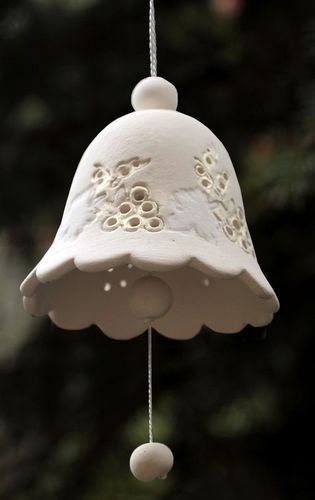 Lace ceramic bell - MADEheart.com