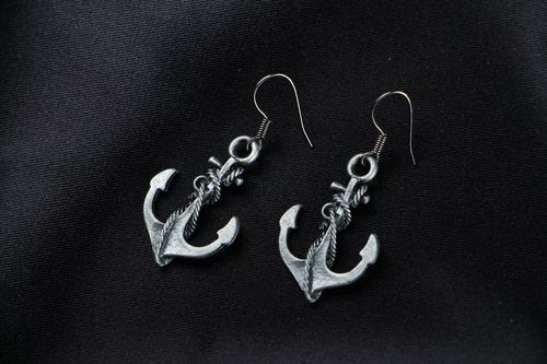 Earrings Anchor - MADEheart.com
