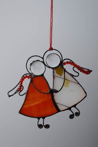 Stained glass wall pendant Angel - MADEheart.com