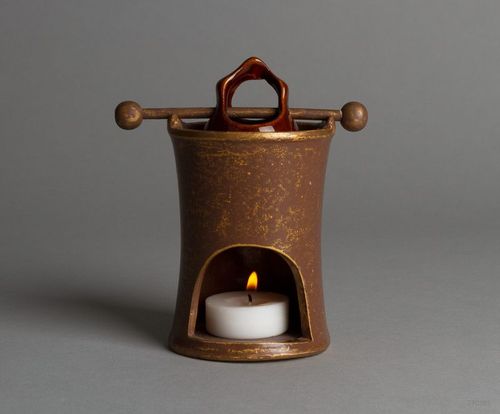 Aroma lamp made ​​of clay - MADEheart.com