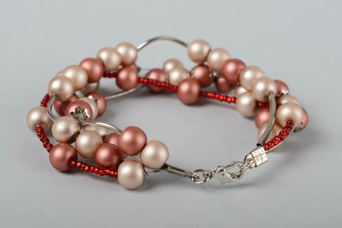 Handmade ceramic bracelet beaded bracelet summer accessories fashion jewelry - MADEheart.com
