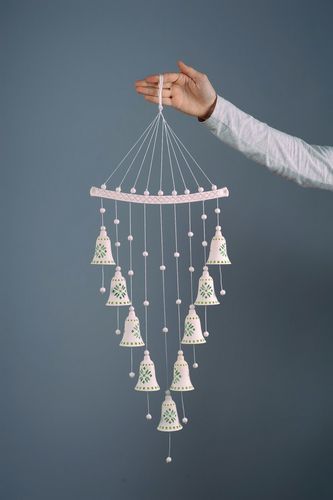 Clochettes blanches en céramique faites main - MADEheart.com