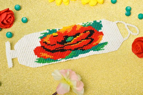 Pulsera artesanal de abalorios accesorio para mujer elegante regalo original - MADEheart.com