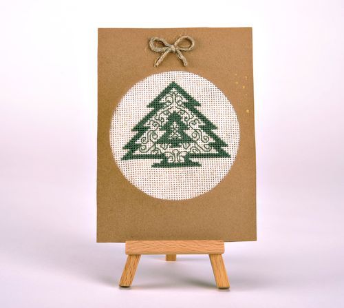 Carte de voeux pour Noël faite main - MADEheart.com