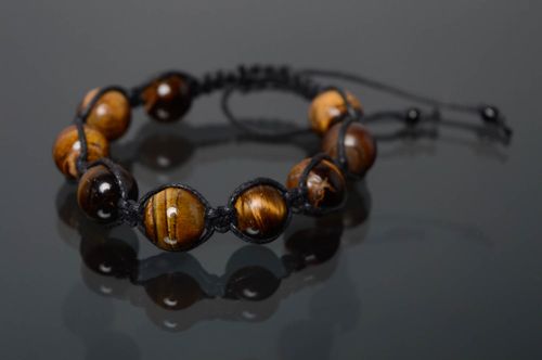 Geflochtenes Armband aus Steinen  - MADEheart.com