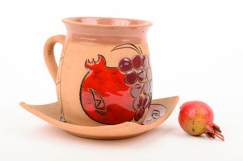 Handmade Keramik Geschirr Küchen Zubehör originelle Geschenke Keramik Tasse bunt - MADEheart.com