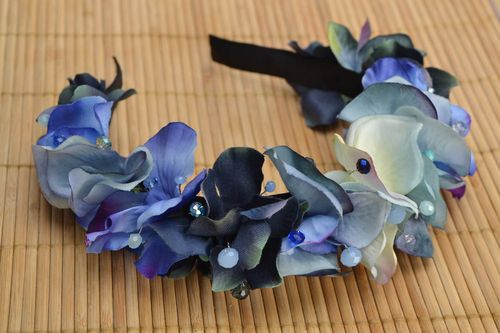 Blumen Haarreif aus Stoff - MADEheart.com