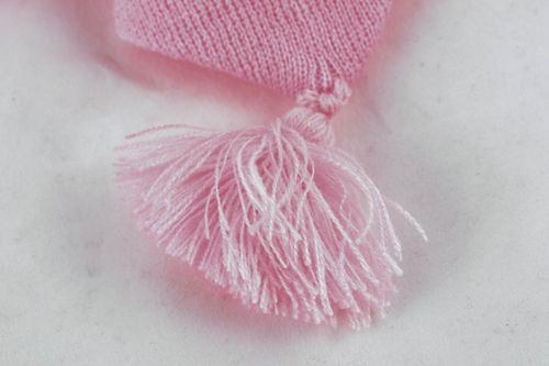Pink scarf with tassel - MADEheart.com
