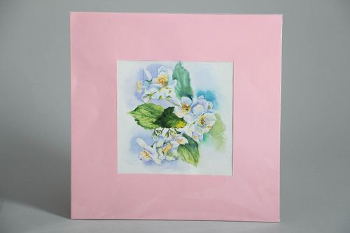 Aquarell Gemälde Blumen - MADEheart.com