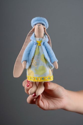 Toy Bunny in a coat - MADEheart.com
