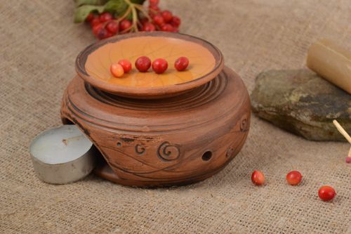 Handmade beautiful cute candlestick designer ceramic candlestick interior decor - MADEheart.com