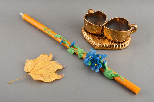 Vela de parafina artesanal elemento decorativo regalo original para amigo - MADEheart.com