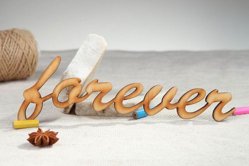Chipboard word Forever - MADEheart.com
