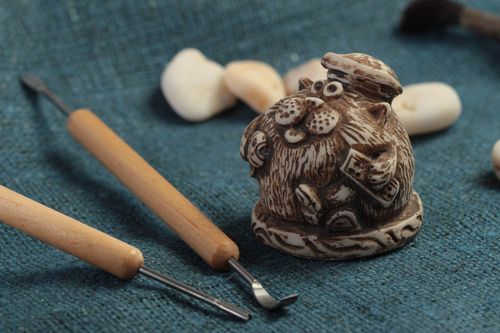 Resin statuette handmade marble powder figurine home decor ideas nursery decor - MADEheart.com