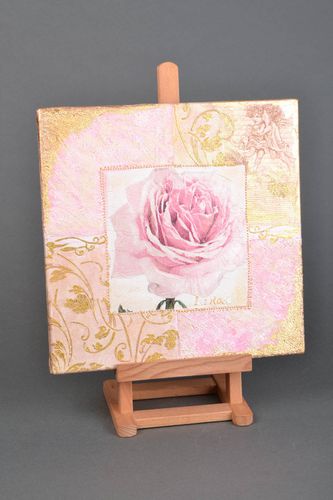 Decoupage wall painting Rose - MADEheart.com