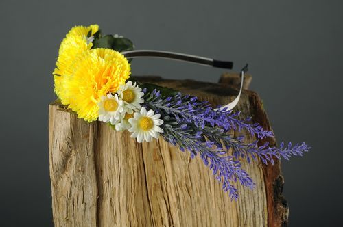 Diadema para el pelo con flores - MADEheart.com