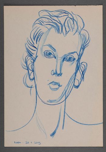 Graphit Selbstbildnis - MADEheart.com