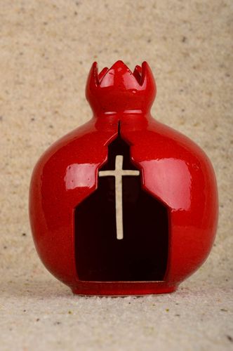 Handmade ceramic candle holder clay candlestick home decor interior ideas - MADEheart.com
