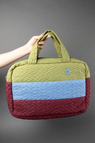 Handtasche Damen handgefertigt Designer Tasche Frauen Geschenk gestreift  - MADEheart.com