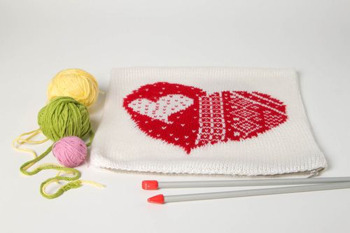 Schöner Kissen Bezug handmade Schlafzimmer Deko schöne Kissenhülle zwei Herzen - MADEheart.com