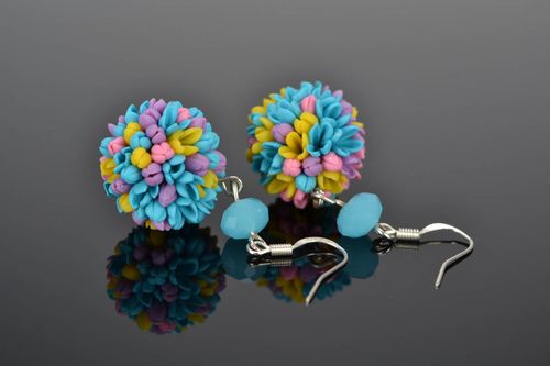 Brincos feitos de porcelana fria Bouquet do campo - MADEheart.com