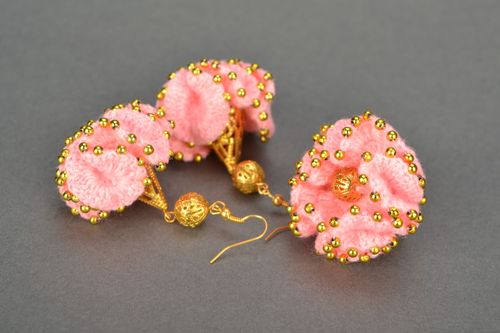 Crochet jewelry set Cake - MADEheart.com