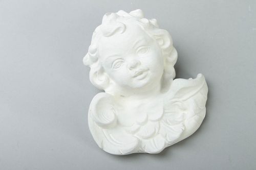 Homemade plaster bas-relief Angel - MADEheart.com
