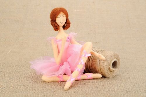 Мягкая кукла тканевая Балерина - MADEheart.com