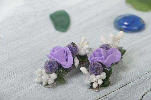 Broches para el pelo artesanal adornos para el pelo regalo para mujer - MADEheart.com